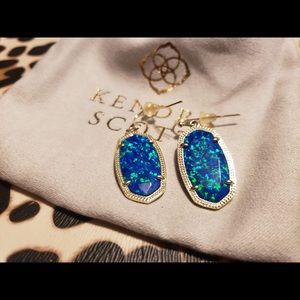 KS gold Dani drop earrings